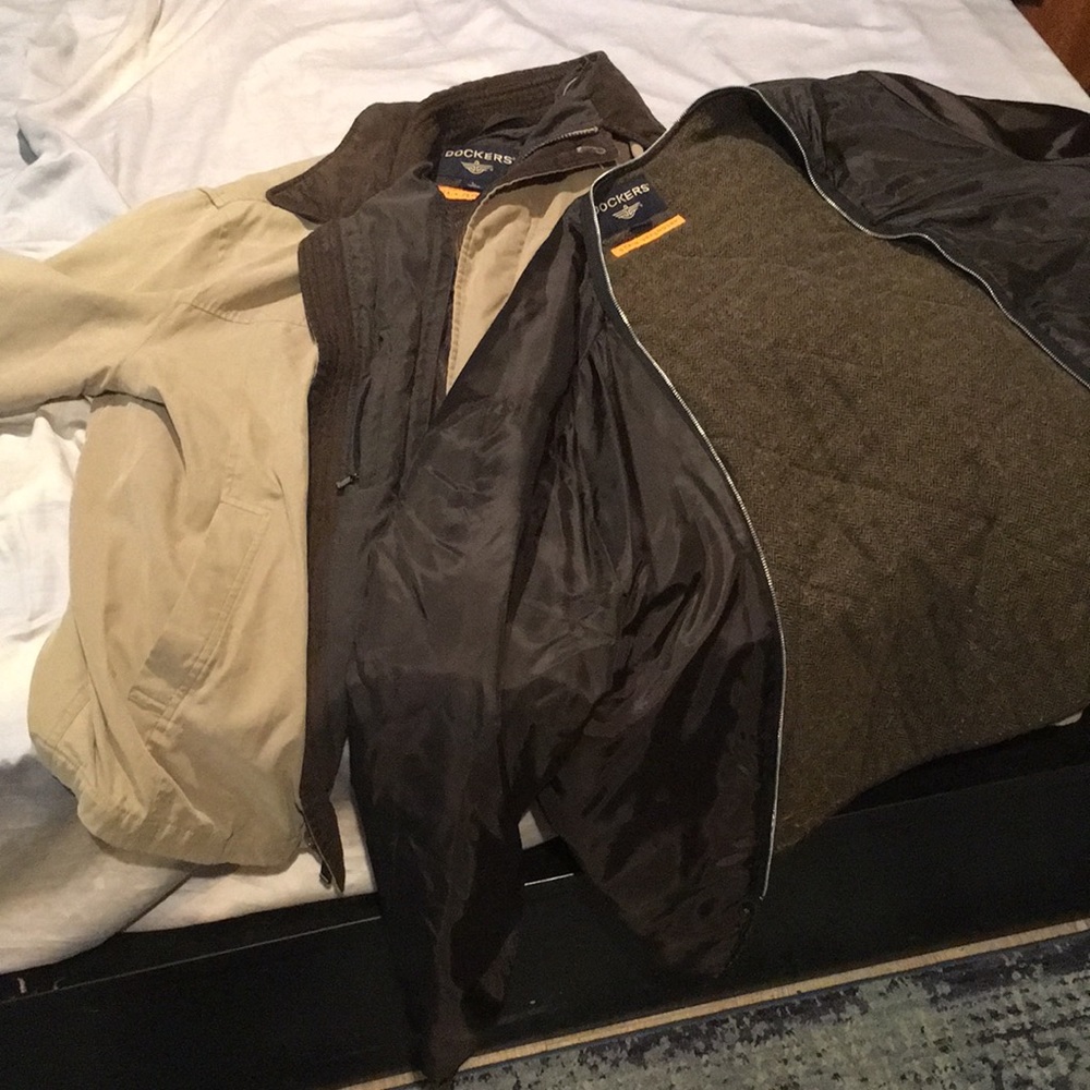 Dockers windbreaker and sweater combo